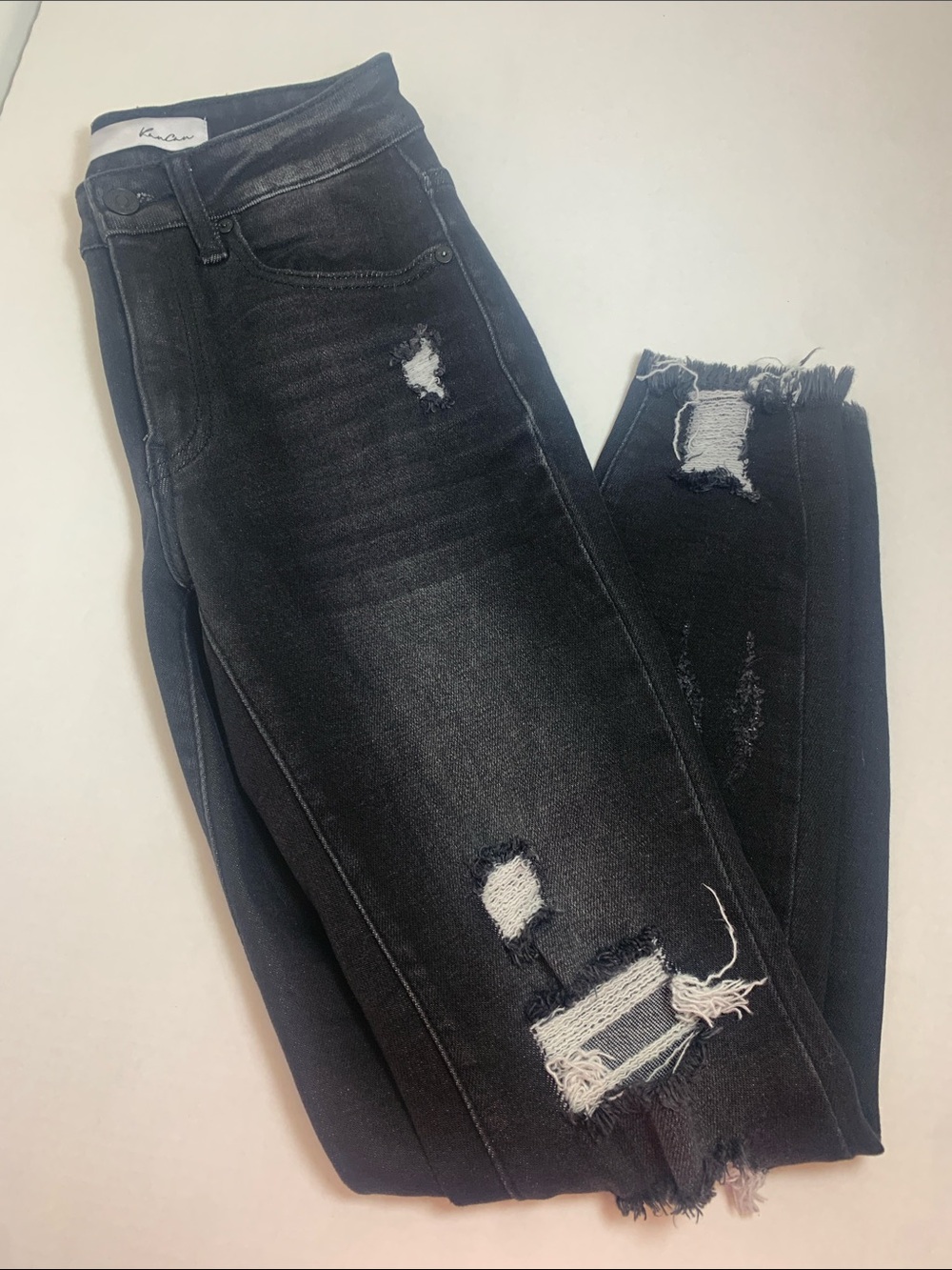 KanCan Black Distressed Skinny Jeans